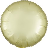Balónek kruh satén žluto-zlatý